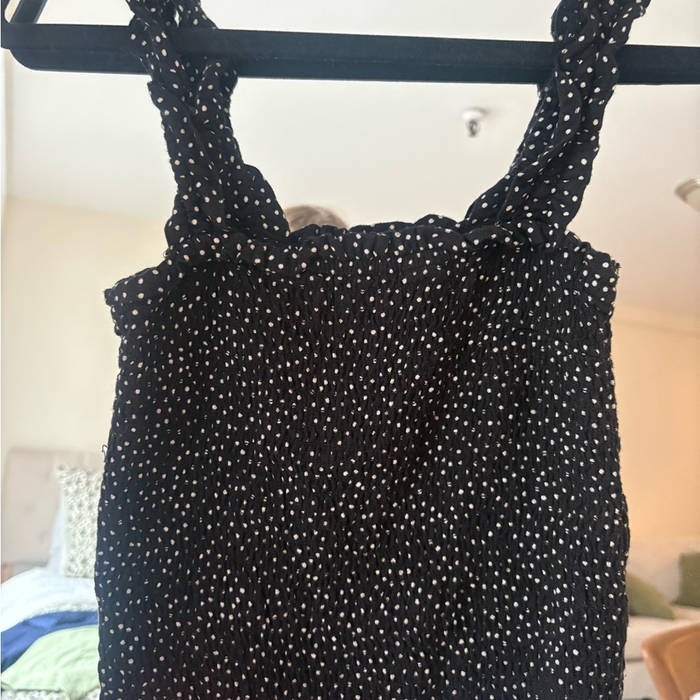 Black and White Polka Dot top